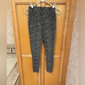 Talbots animal print leggings.